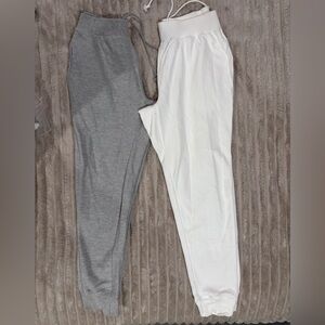 Champion Gray and White Sweatpants